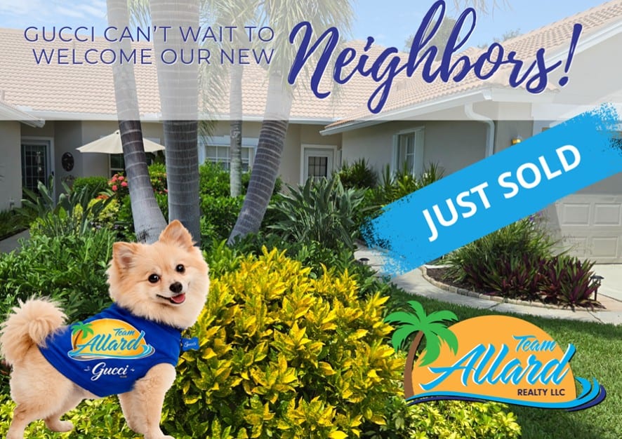Beautiful residential property with lush landscaping and a friendly dog in front yard. Perfect for f.