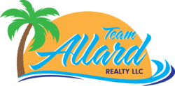 Team Allard Realty logo with palm tree and beach scene.